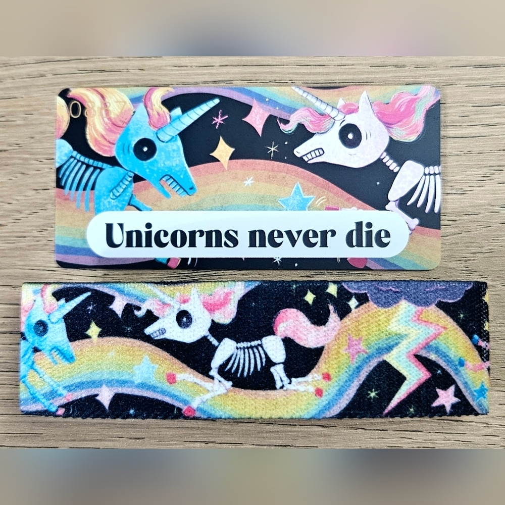 ZOX "UNICORNS NEVER DIE" #887 BLOG Exclusive sold out LRGE COLLECTIBLE WRISTBAND